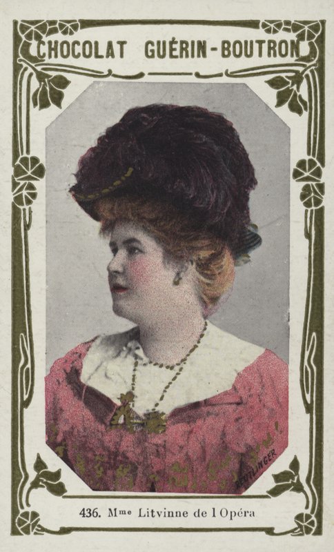 Madame Litvinne, de lOpera (kolorowe zdjęcie) autorstwa French School