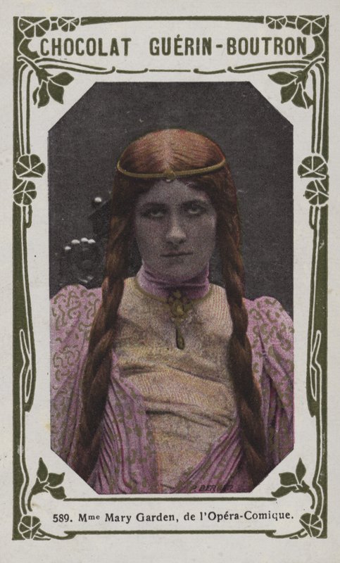 Madame Mary Garden, z Opera-Comique (kolorowe zdjęcie) autorstwa French School