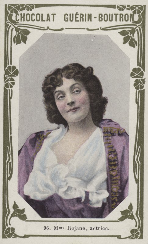 Madame Rejane, aktorka (kolorowe zdjęcie) autorstwa French School