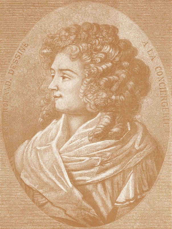 Madame Roland, francuska rewolucjonistka autorstwa French School