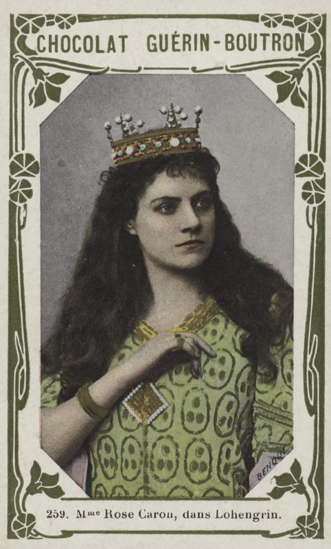 Madame Rose Caron w Lohengrin (kolorowe zdjęcie) autorstwa French School