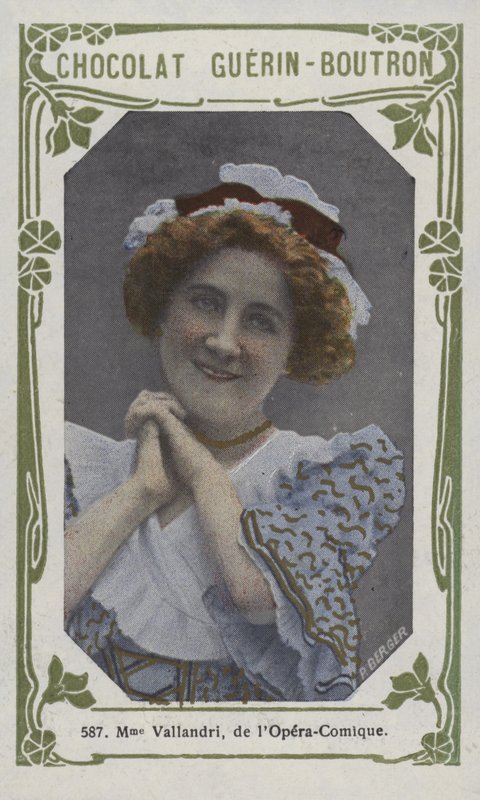 Madame Vallandri, z Opera-Comique (kolorowe zdjęcie) autorstwa French School