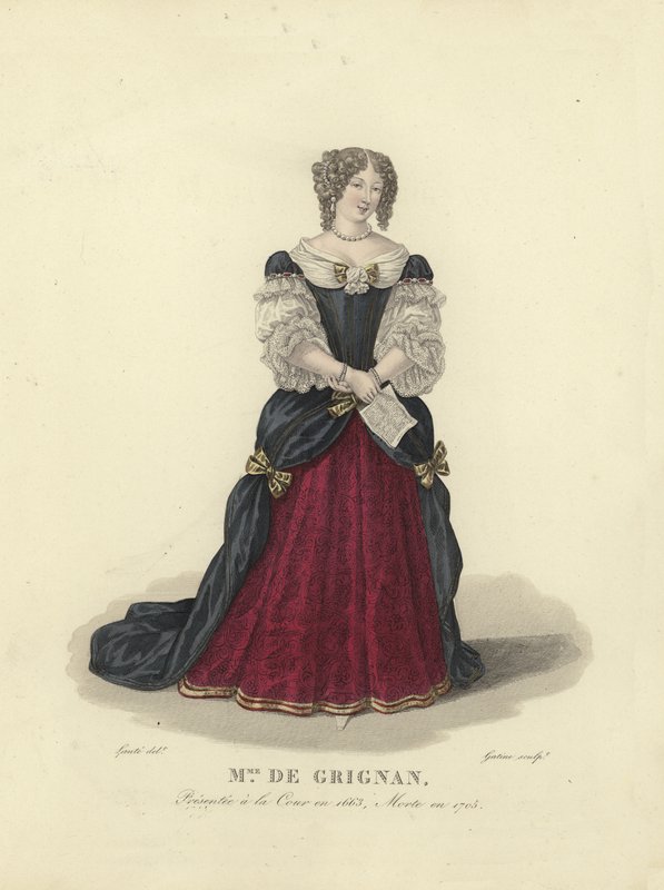 Madame de Grignan, francuska arystokratka autorstwa French School