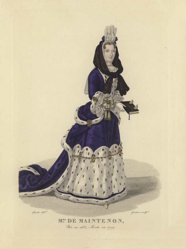 Madame de Maintenon, kochanka króla Francji Ludwika XIV autorstwa French School