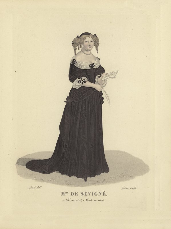 Madame de Sevigne, francuska pisarka autorstwa French School
