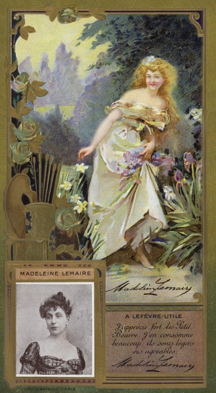 Madeleine Lemaire, francuska malarka (chromolitografia) autorstwa French School
