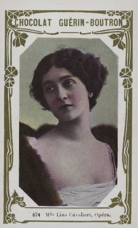 Mademoiselle Lina Cavalieri, Opera (kolorowe zdjęcie) autorstwa French School