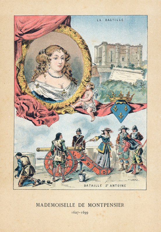 Mademoiselle de Montpensier autorstwa French School