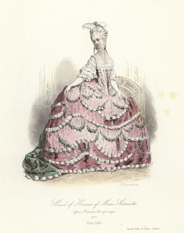 Maid of Honor Marii Antoniny autorstwa French School