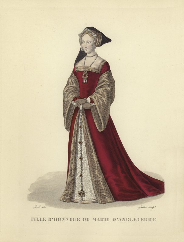 Maid of Honor of Mary Tudor, trzecia żona króla Francji Ludwika XII autorstwa French School