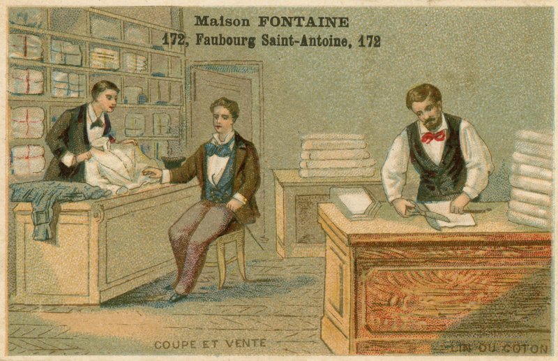 Karta handlowa Maison Fontaine autorstwa French School