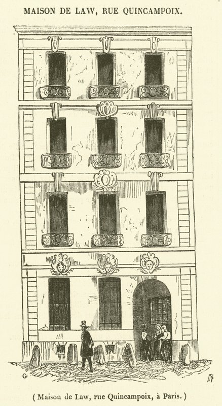 Izba Prawa, rue Quincampoix, w Paryżu (rycina) autorstwa French School