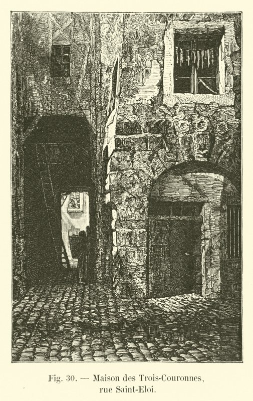 Dom Trzech Koron, rue Saint-Eloi autorstwa French School
