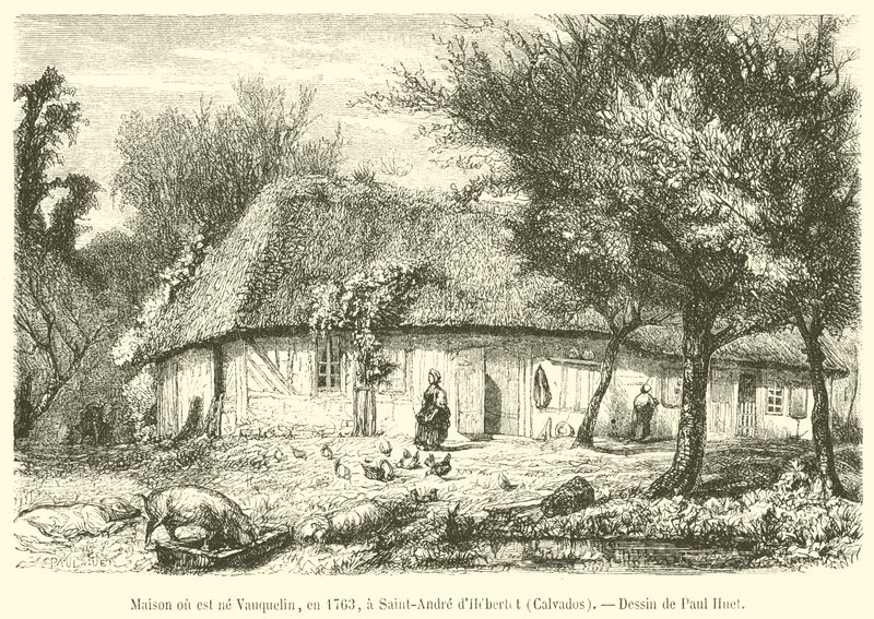Dom, w którym urodził się Vauquelin, w 1763 r., w Saint-Andre d