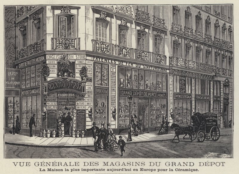 Maisons du Grand Depot, sklep z ceramiką w Paryżu, Francja autorstwa French School