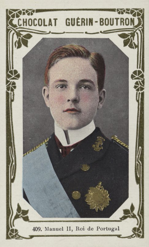 Manuel II, król Portugalii (kolorowe zdjęcie) autorstwa French School
