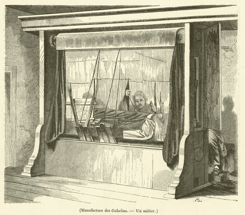 Produkcja des Gobelins, handel (grawerowanie) autorstwa French School