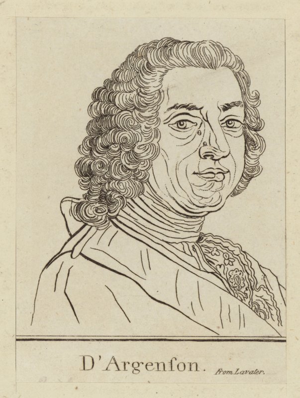 Marc-Pierre de Voyer de Paulmy dArgenson, francuski mąż stanu autorstwa French School