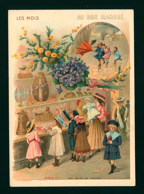 Marzec i kwiecień (chromolitho) autorstwa French School