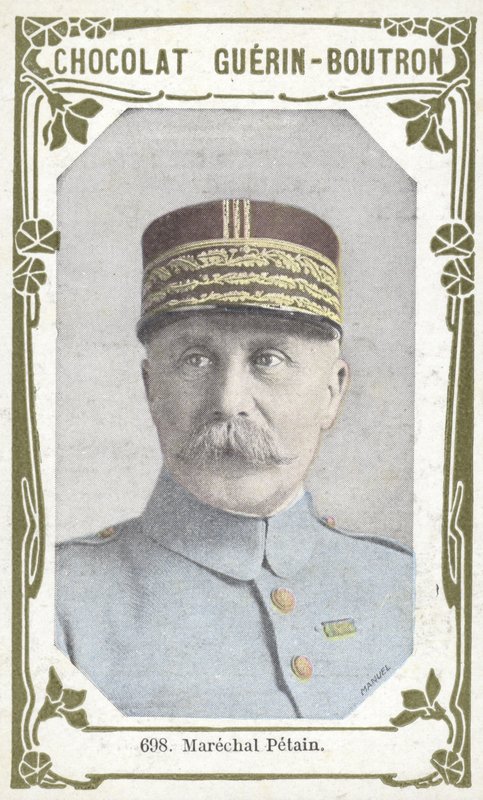 Marechal Petain (kolorowe zdjęcie) autorstwa French School