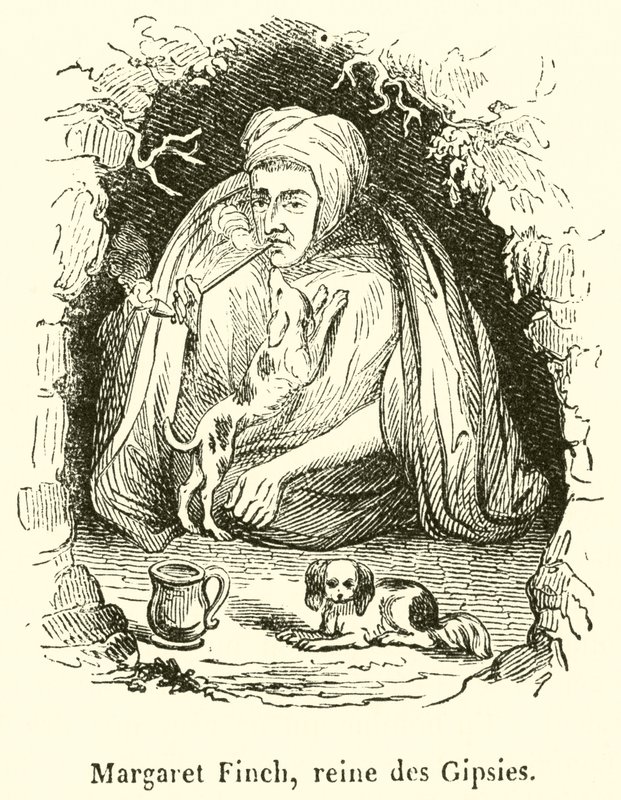 Margaret Finch, Królowa Cyganów (grafika) autorstwa French School