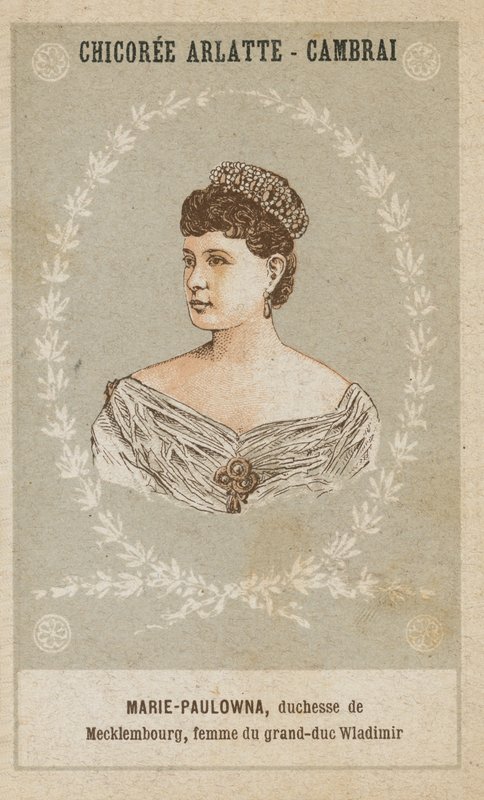 Marie-Paulowna, księżna Meklemburgii, żona wielkiego księcia Włodzimierza autorstwa French School