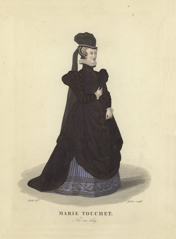 Marie Touchet, kochanka króla Francji Karola IX autorstwa French School