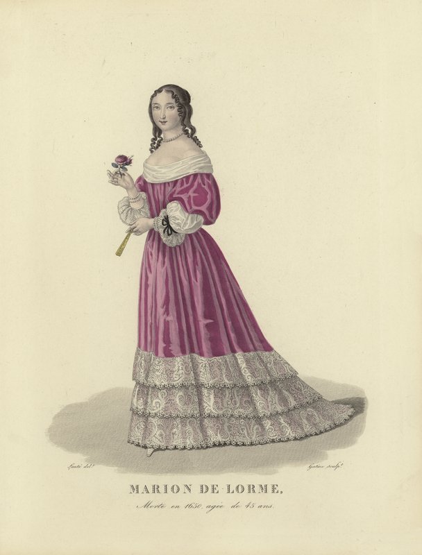 Marion de Lorme, francuska kurtyzana autorstwa French School