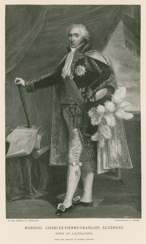Marszałek Charles-Pierre-Francois Augereau autorstwa French School