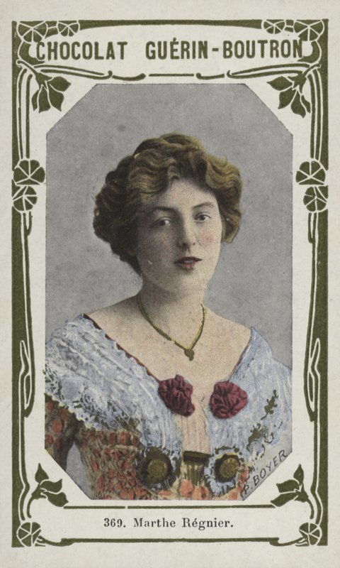 Marthe Regnier (kolorowe zdjęcie) autorstwa French School