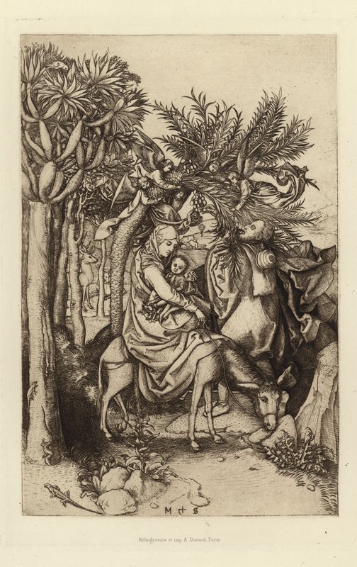 Maryja, Józef i Jezus autorstwa French School