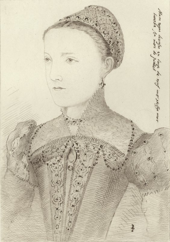 Mary Queen of Scots jako młoda kobieta autorstwa French School