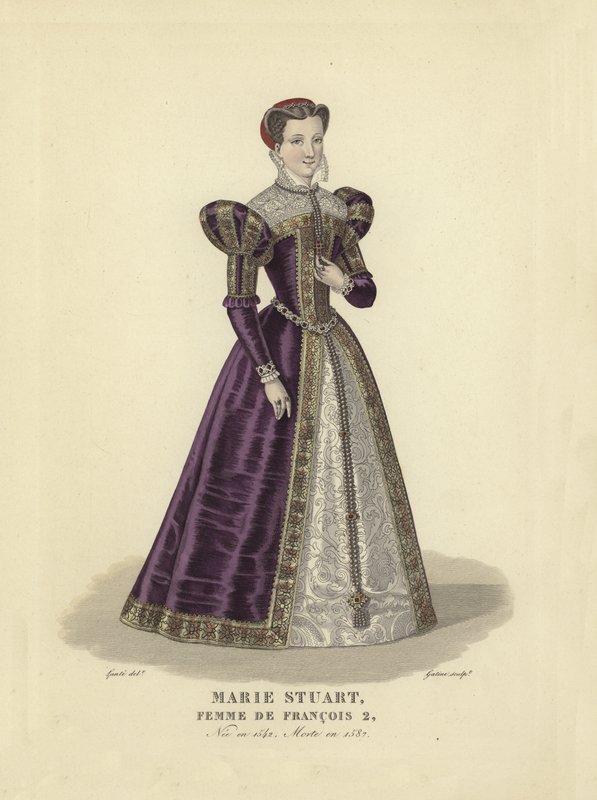 Maria Stuart, żona króla Francji Franciszka II autorstwa French School