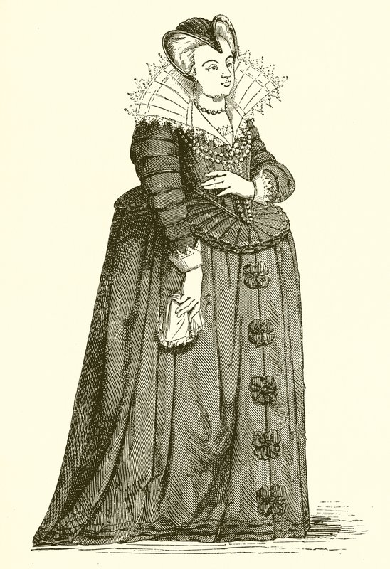 Maria de Medici jako wdowa autorstwa French School