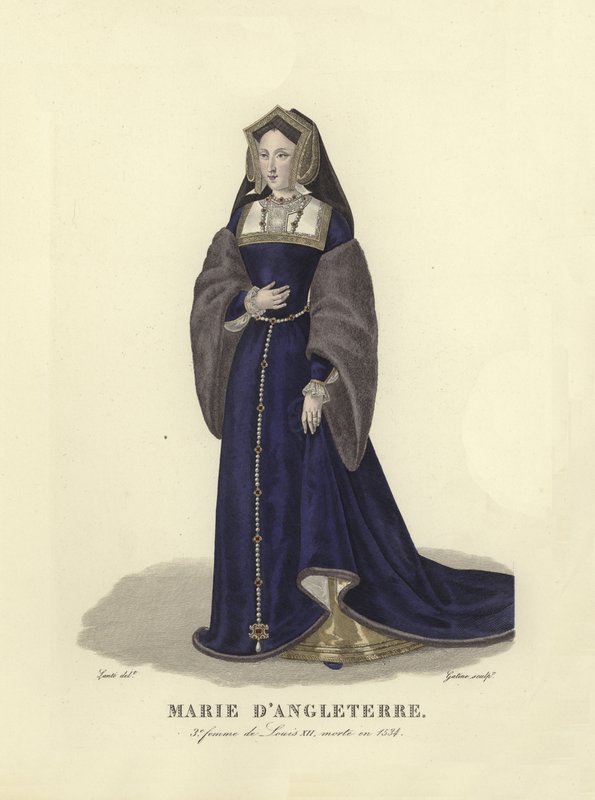Maria angielska, trzecia żona króla Francji Ludwika XII autorstwa French School