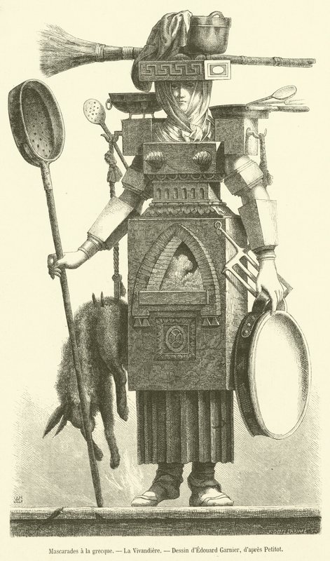 Greckie maskarady, La Vivandiere (rycina) autorstwa French School