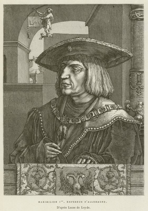 Maksymilian I, cesarz Niemiec (rycina) autorstwa French School