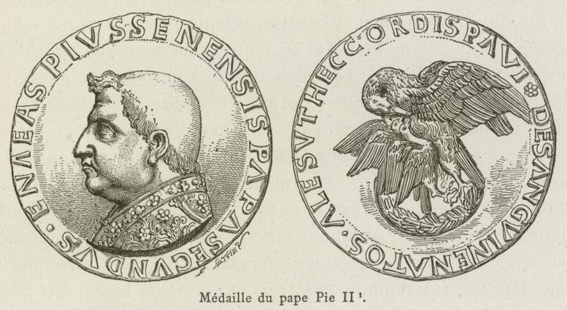 Medal Papieża Piusa II (grafika) autorstwa French School