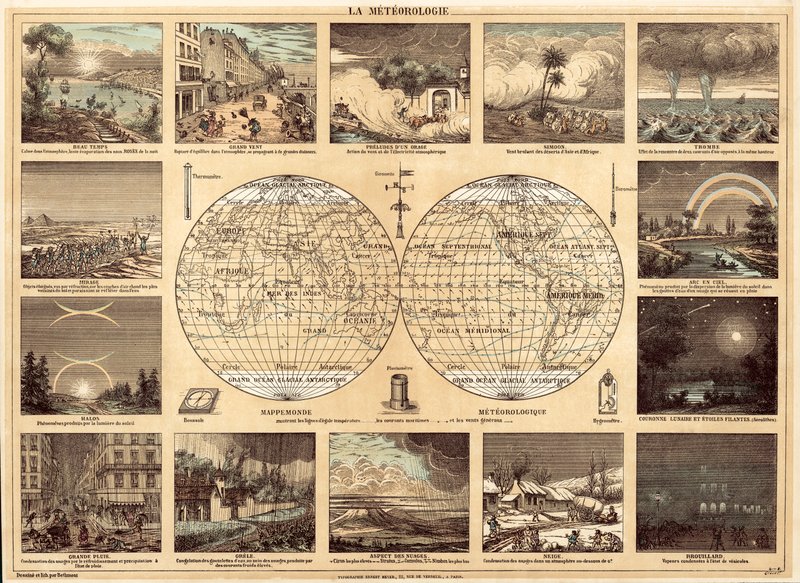 Meteorologia (druk kolorowy) autorstwa French School