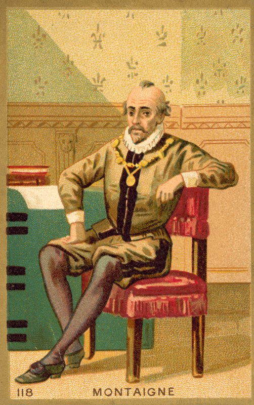 Michel de Montaigne, francuski pisarz i filozof autorstwa French School