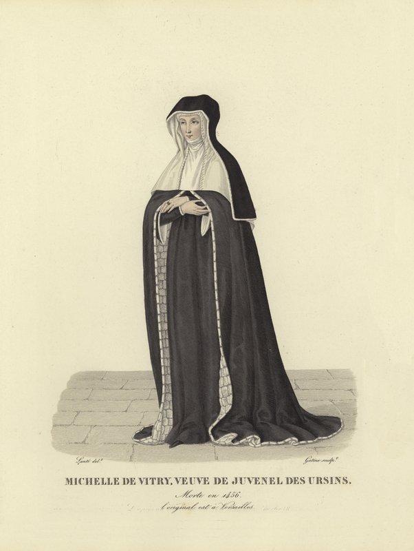 Michelle de Vitry, wdowa po Jean Juvenel des Ursins autorstwa French School