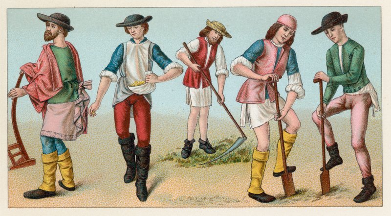 Kostium średniowiecza autorstwa French School