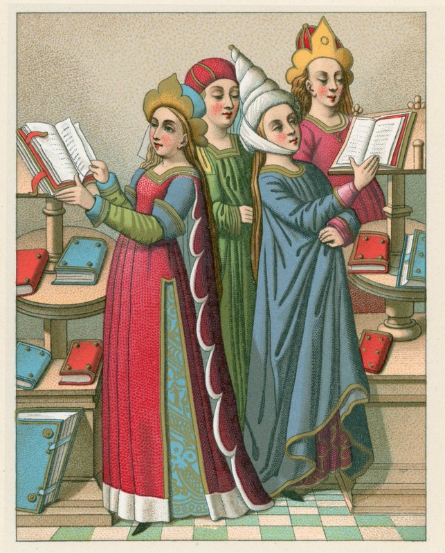 Kostium średniowiecza autorstwa French School