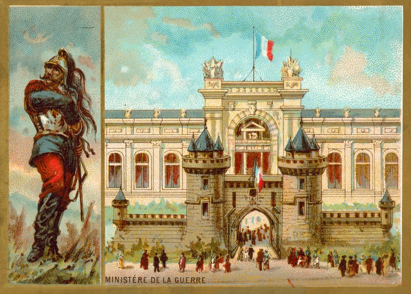 Ministerstwo Wojny, Paryż (chromolitho) autorstwa French School