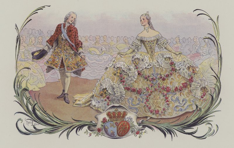 Menuet (kolor lito) autorstwa French School
