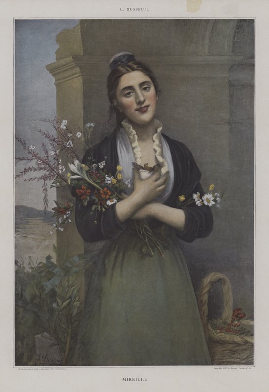 Mireille (kolor lito) autorstwa French School