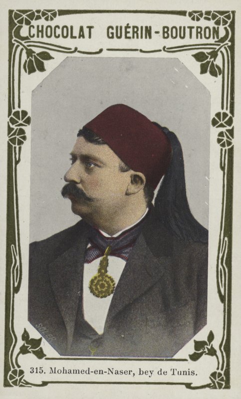 Mohamed-en-Naser, bey de Tunis (kolorowe zdjęcie) autorstwa French School