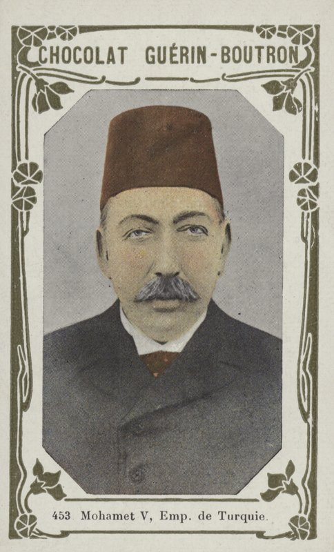 Mohammed V, cesarz Turcji (kolorowe zdjęcie) autorstwa French School