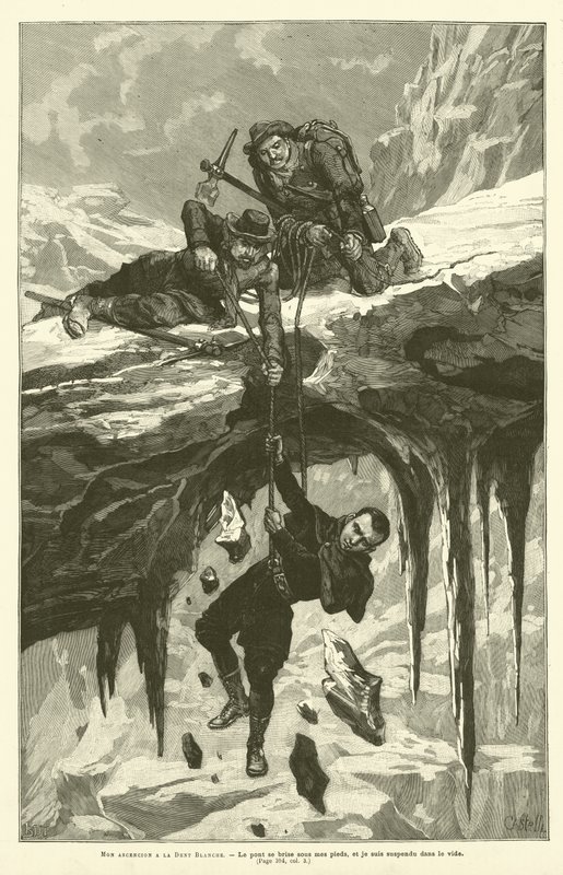 My Ascension To The Dent Blanche (grawerowanie) autorstwa French School