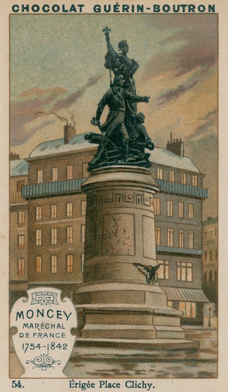 Moncey, marszałek Francji, 1754-1842, Plac wzniesiony Clichy autorstwa French School